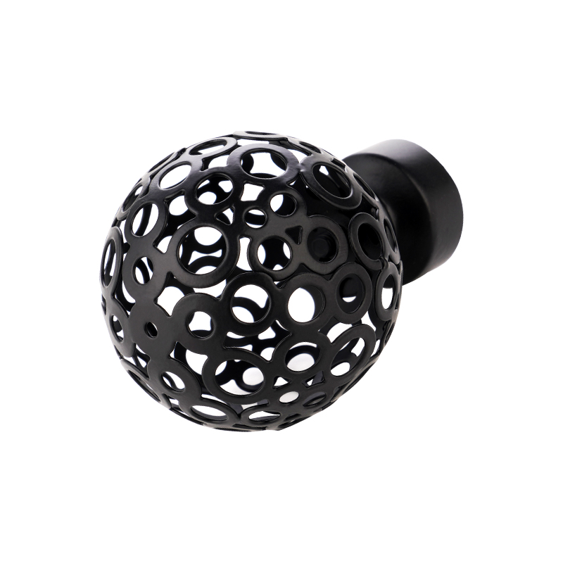 Top finial perde çubuğu